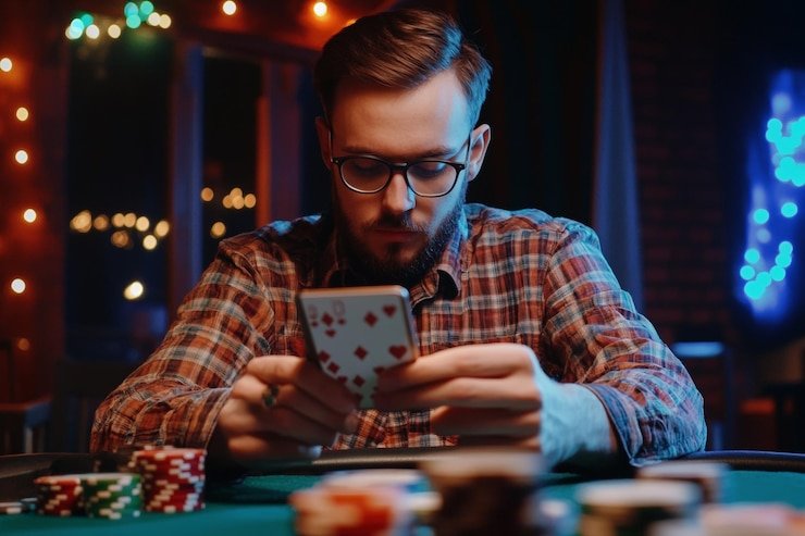 লাইভ ডিলারের সাথে বাকারা টেবিলে খেলার দৃশ্য — bet375 গাইড